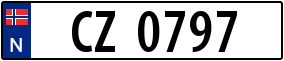 Trailer License Plate